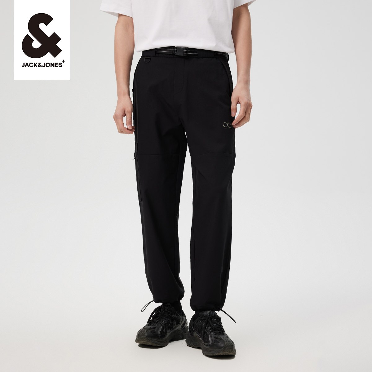 杰克琼斯outlets裤子男春季男休闲男裤运动束脚裤潮牌长裤男装