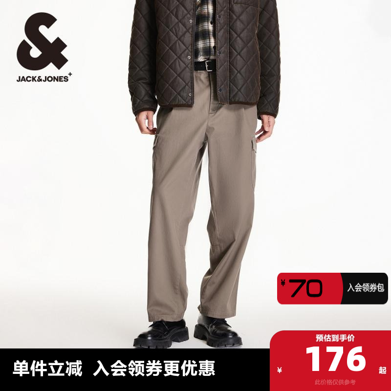杰克琼斯长裤廓形阔腿裤休闲裤