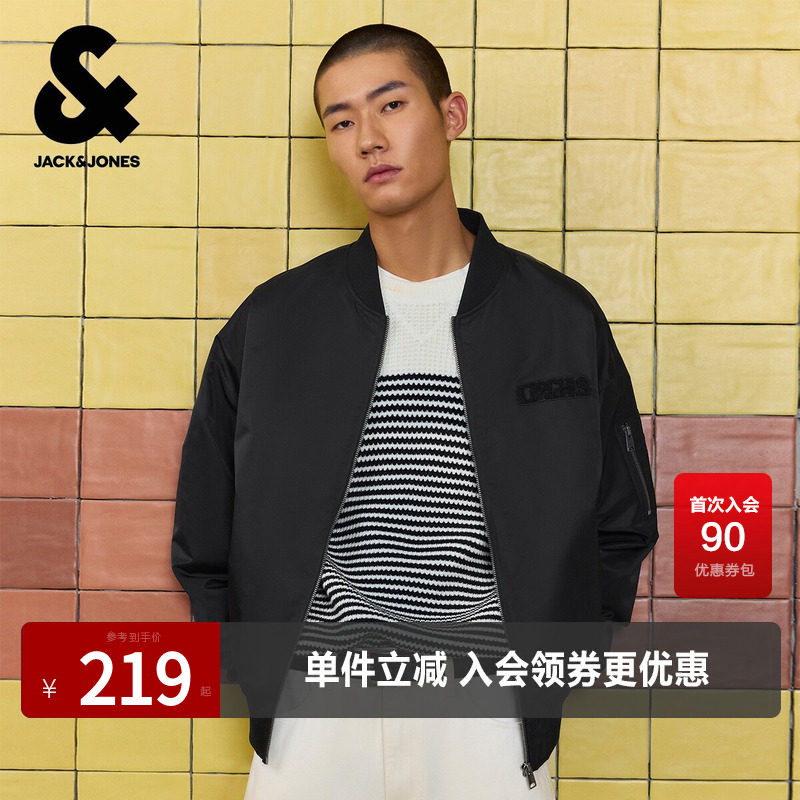 男士棒球服杰克琼斯秋季