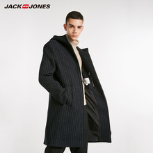 JackJones杰克琼斯outlets秋季男装中长款外套毛呢子大衣