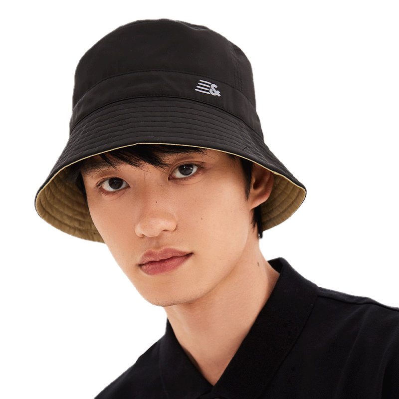 杰克琼斯outlets男秋简约舒适衣服都市休闲logo胶印渔夫帽男装
