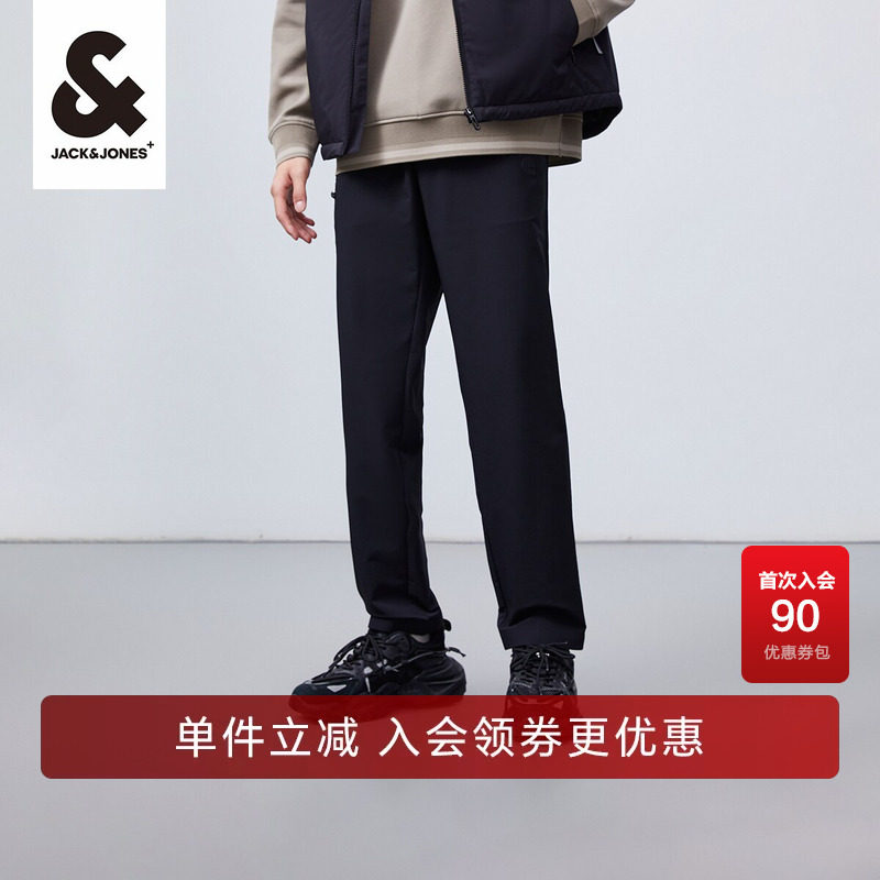 杰克琼斯outlets2025年春秋季新款时尚男装直筒休闲裤长裤男裤子
