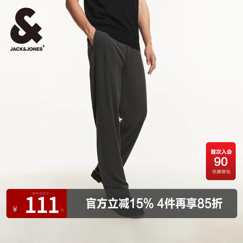 杰克琼斯长裤直筒版型休闲裤