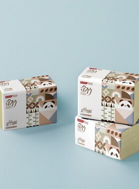 金竹莫迪卡抽纸3层130抽16包五粮液集团宜宾纸业旗下原生竹浆品牌