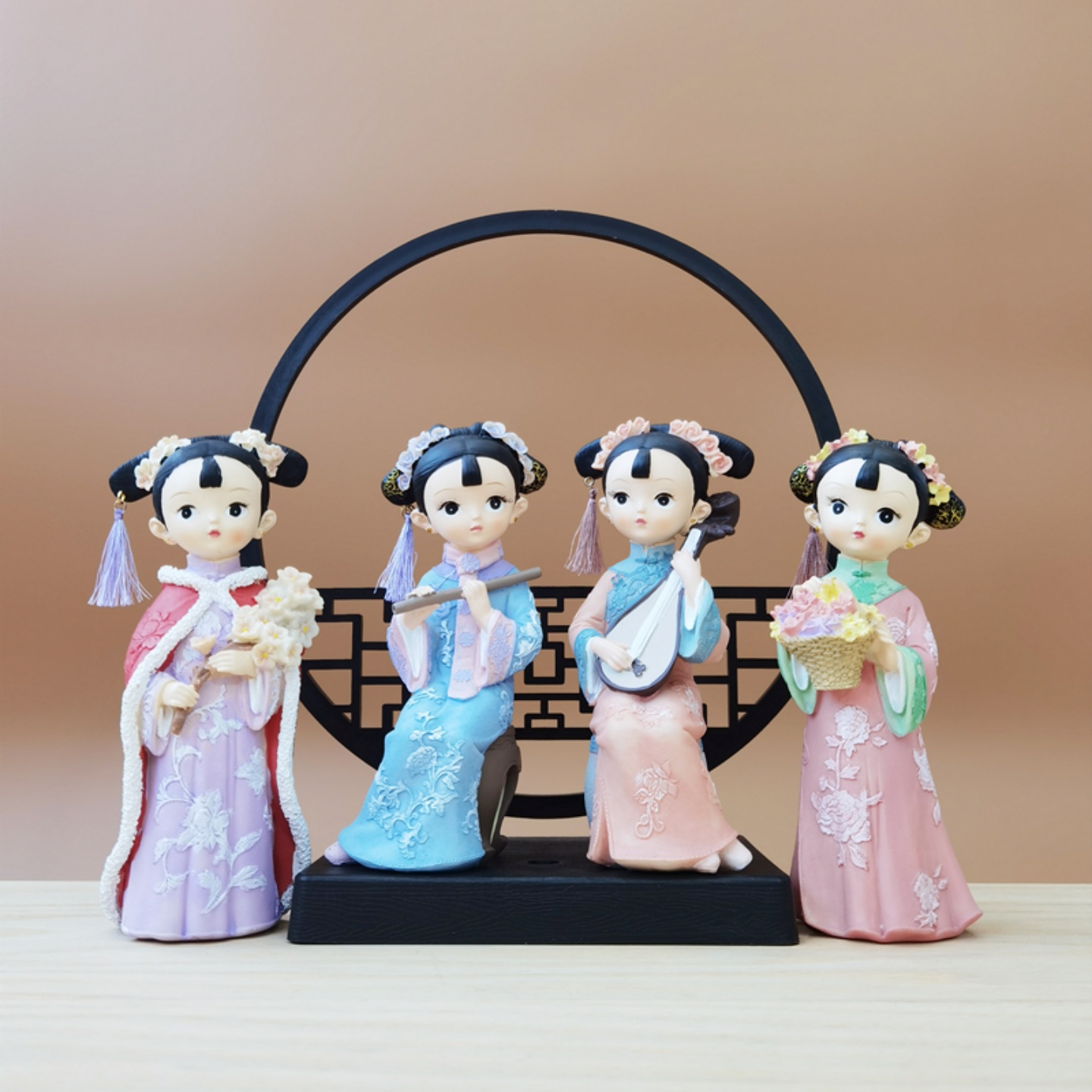 古代人物手办模型摆件