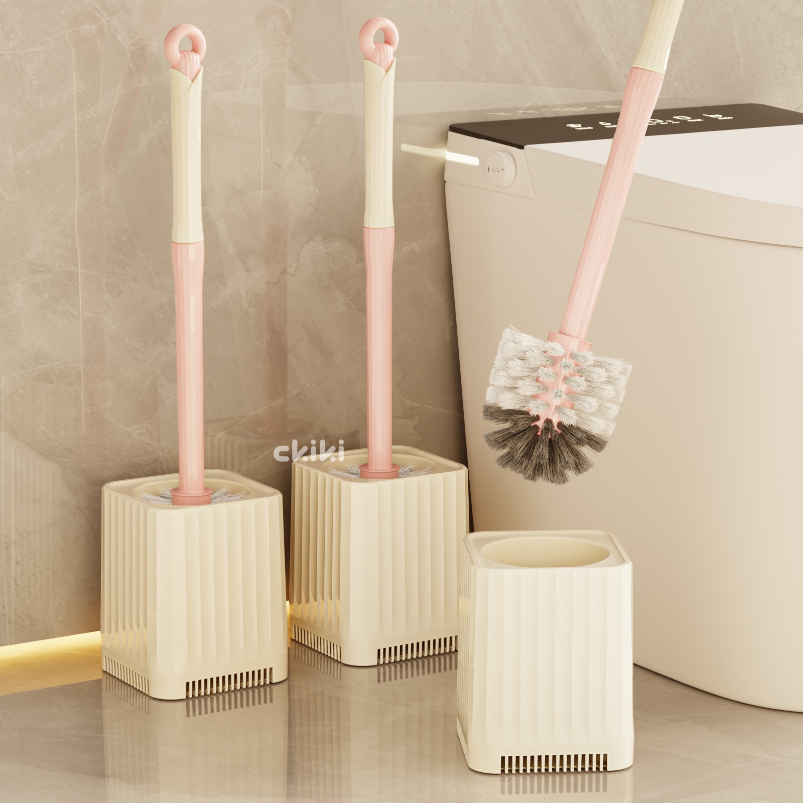 厕所壁挂式轻奢高端马桶刷免打孔