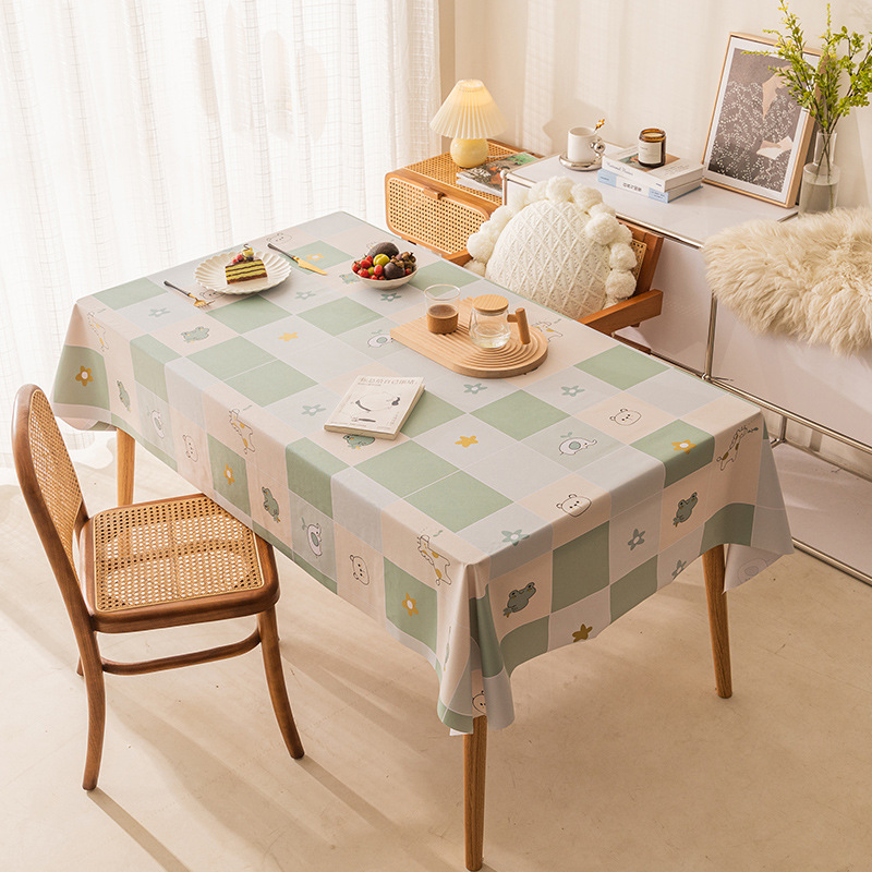 卡通防水防油桌布少儿餐桌布长方形pvc台布家用茶几布