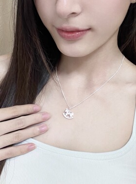 S925纯银马上有钱项链女轻奢鸟巢
