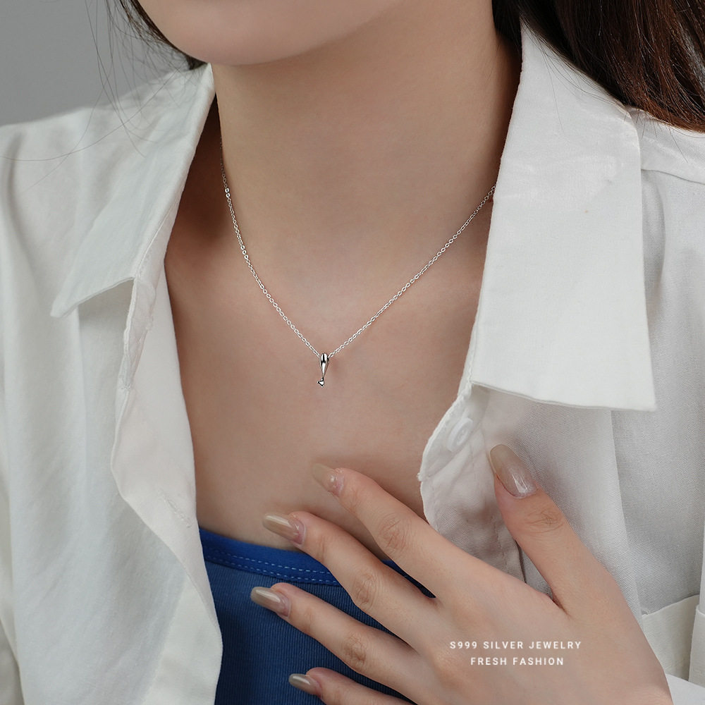 s999纯银锦鲤项链女森系小清新时