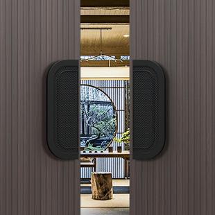 新款简约大门拉手方形设计仿古铜推拉玻璃门拉手金属雕刻高档时尚