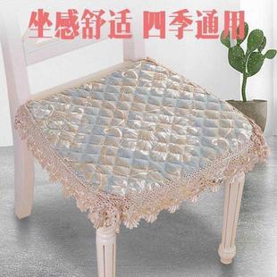 餐椅垫家用餐桌椅子座椅垫子四季 坐垫 通用板凳欧式 防滑马蹄形薄款