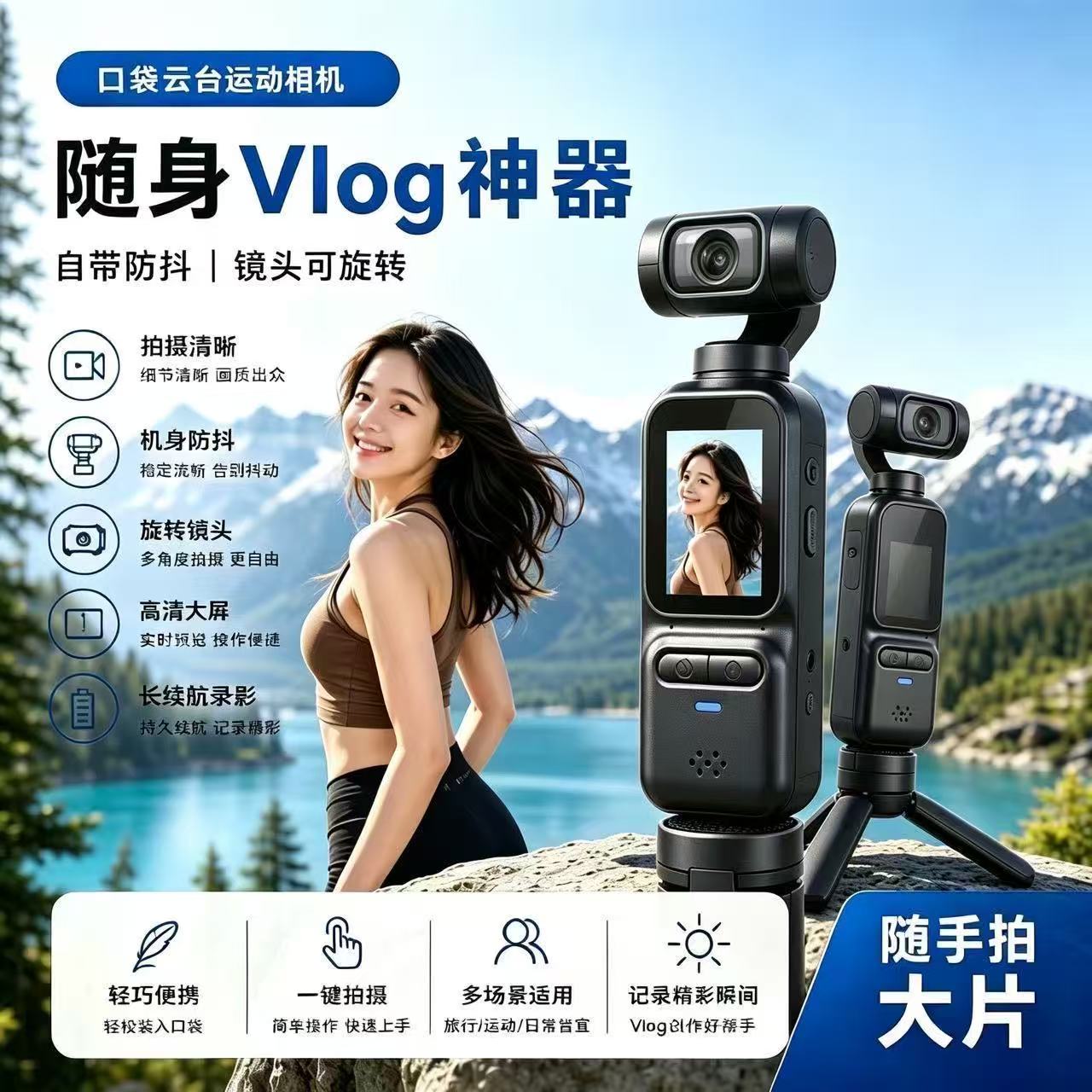 高清户外vlog学生便携拍摄神器图片