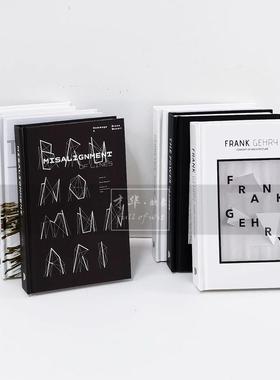 简约英文可翻页装饰真书样板间售楼处艺术软装饰品仿真书籍摆件