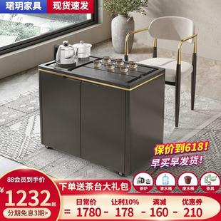 移动茶台泡茶多功能茶车 阳台茶桌家用小户型茶水柜烧水壶一体套装