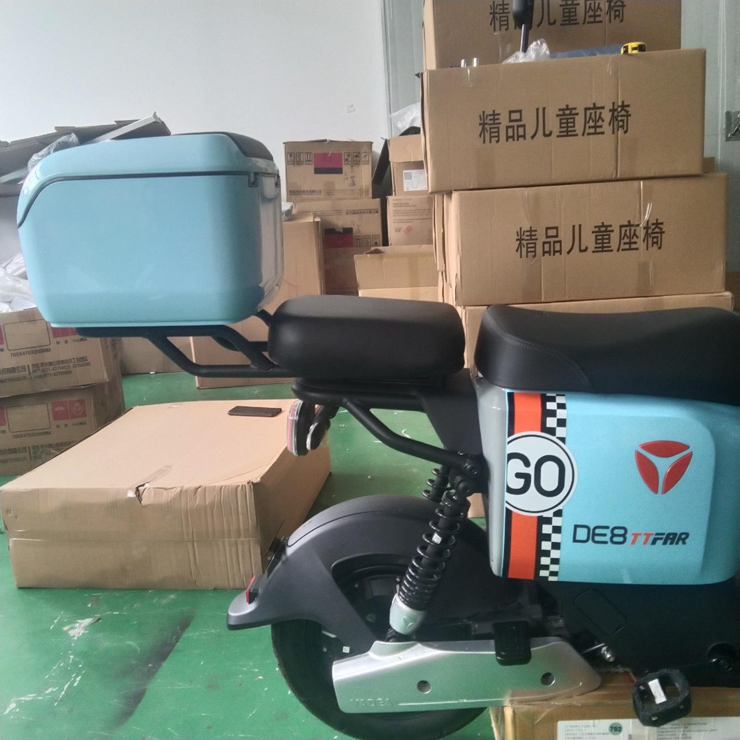 电动车改装加宽后坐垫加厚后座垫加装尾箱后备箱靠背后尾架外卖架