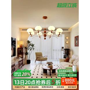 高端全光谱护眼卧室吊 覆古创意覆古灯 法国中世纪风格 客厅吊灯