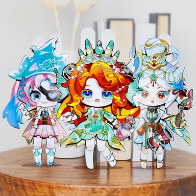 蛋仔派对可动纸片人免裁剪莲若飞