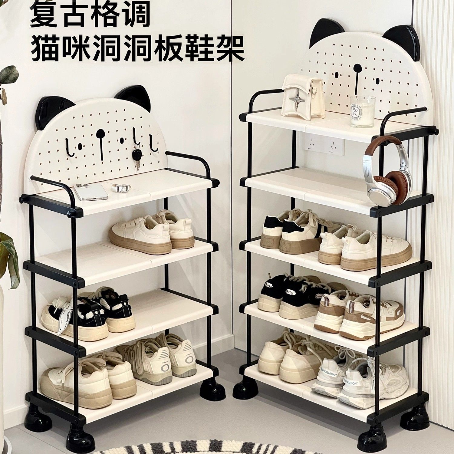 鞋架家用室内可爱鞋子置