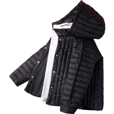 雅鹿新款轻薄洋气外套儿童羽绒服