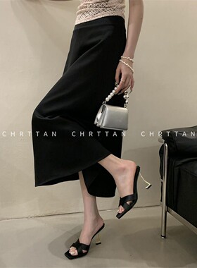 CHRTTAN 充满成熟复古美！26ss 方头交叉绑带一字露趾凉拖鞋 女