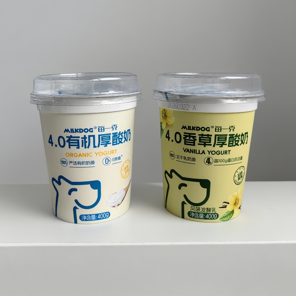 MILKDOG每一克4.0香草厚酸奶原味厚酸奶风味发酵乳大杯装