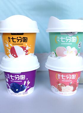 优氏七分饱酸奶黄桃桑葚白桃玫瑰石榴味酸奶150g