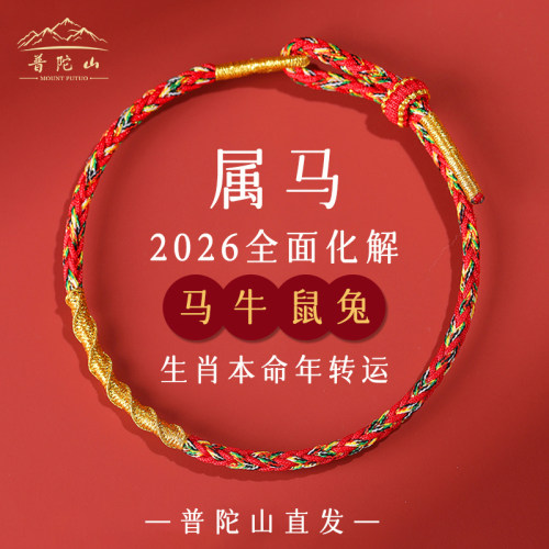 羊年本命年红绳五彩手绳十二生肖