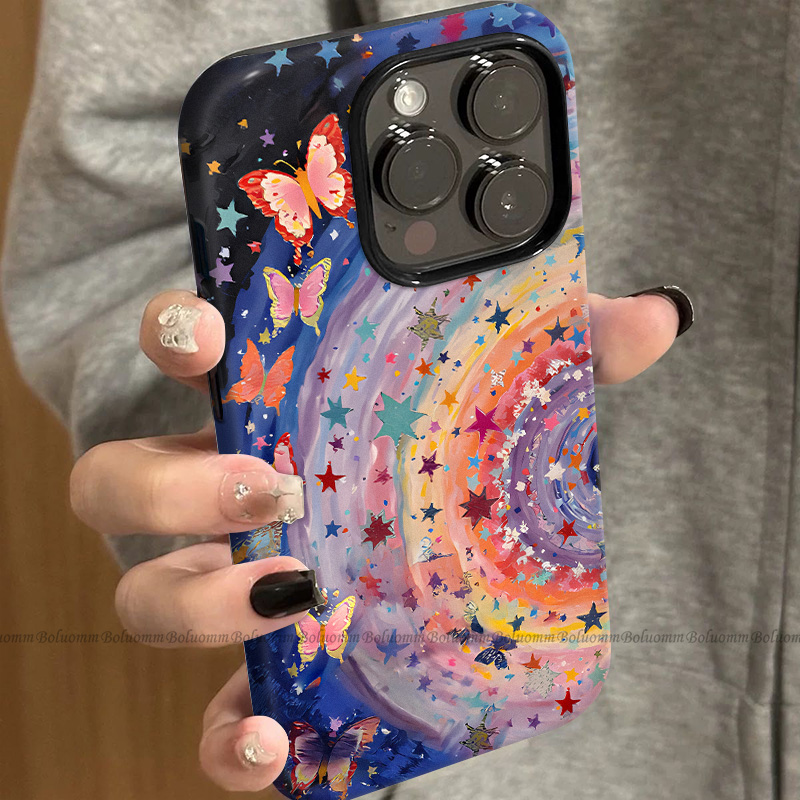 菲林适用于苹果17promax手机壳彩色油彩iphone12/13套硅胶14max全包防摔xs个性小众15plus网红新款女air潮牌6