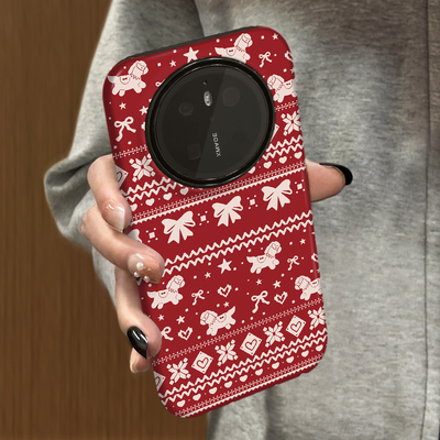 2026马年新年款适用华为mate80手机壳huaweimate80pro新款50高级70本命年mate40套红色简约mate60蝴蝶结马30