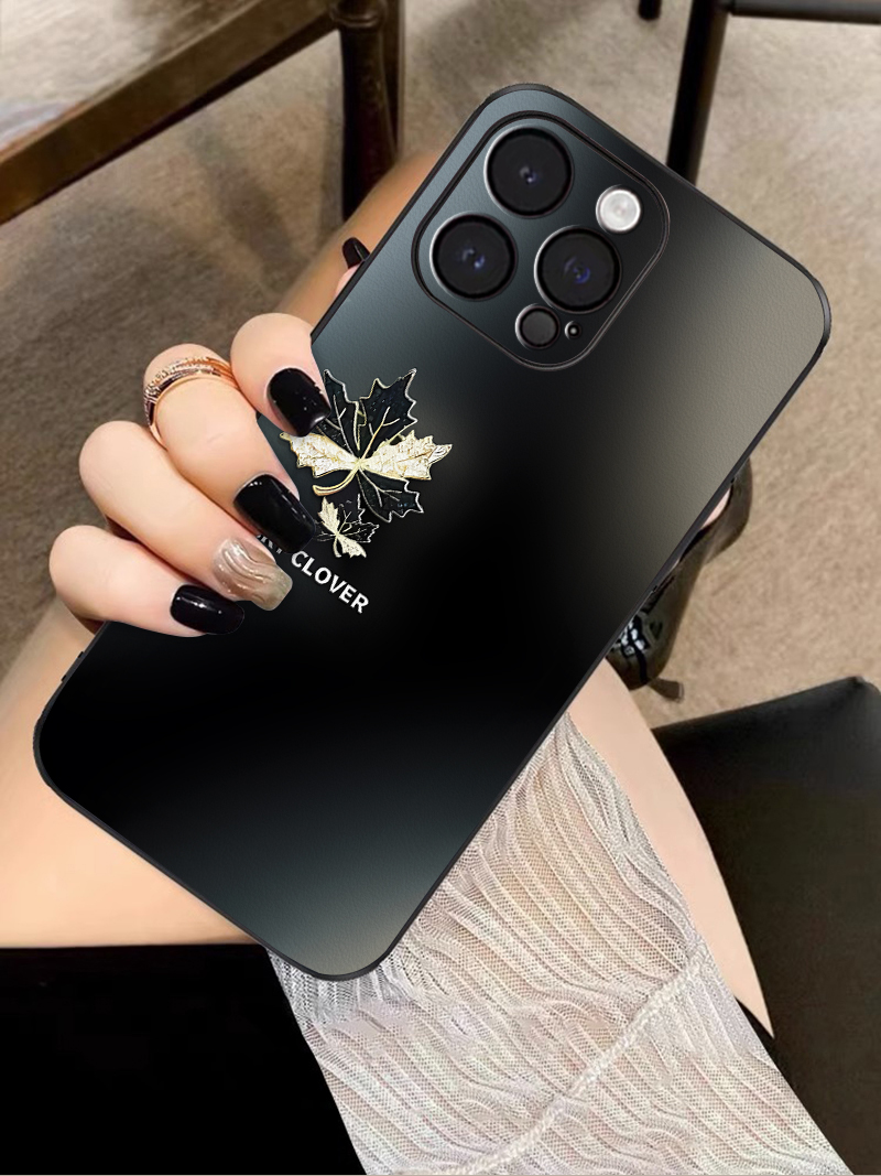 oppo女款皮纹高级感简约手机壳