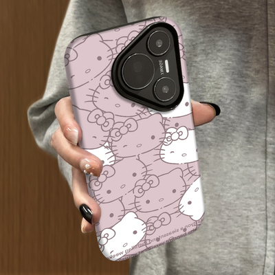 适用华为华为Pura80pro手机壳huaweiPura70Ultra新款高级防摔p60套磨砂简约p40可爱韩系50菲林粉白凯蒂