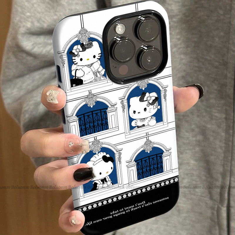 菲林适用于苹果17promax手机壳凯蒂城堡iphone12/13套硅胶14max全包防摔xs卡通日韩15plus网红新款女air潮牌6