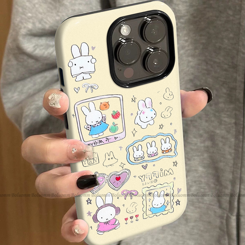 菲林适用于苹果17promax手机壳电视米菲iphone12/13套硅胶14max全包防摔xs卡通日韩15plus网红新款女air潮牌6