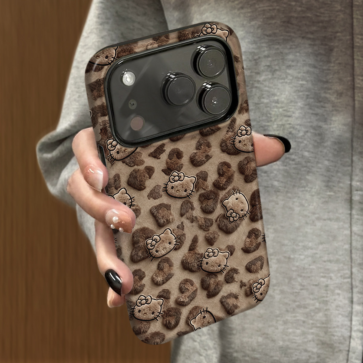 菲林适用于苹果17promax手机壳毛绒凯蒂iphone12/13套硅胶14max全包防摔xs小众韩系15plus网红新款女air潮牌6