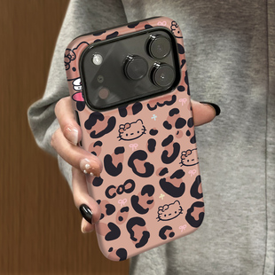 菲林适用于苹果17promax手机壳粉豹凯蒂iphone12 女air潮牌6 13套硅胶14max全包防摔xs小众韩系15plus网红新款