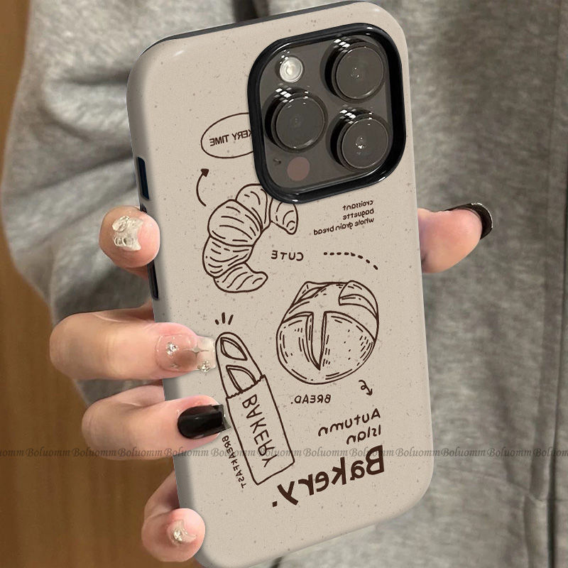 菲林适用于苹果17promax手机壳碱水面包iphone12/13套硅胶14max全包防摔xs小众韩系15plus网红新款女air潮牌6