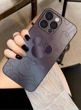 迪士尼米妮适用苹果15手机壳iphone14plus新款13promax超火12全包16pro网红ins女16max薄xr防摔7plus/8保护套