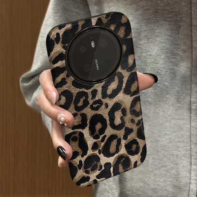 满屏豹纹适用华为mate80pro手机壳huaweimate70pro新款50高级防摔mate40套磨砂简约mate60可爱韩系30菲林防摔