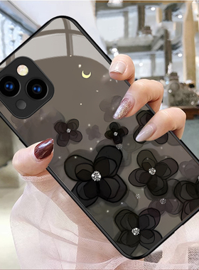 玫瑰花适用苹果14/13/12/16/x手机壳荣耀80女70华为p60硅胶mate50新款40/x90/x80/reno9/小米14/nova/s16/15