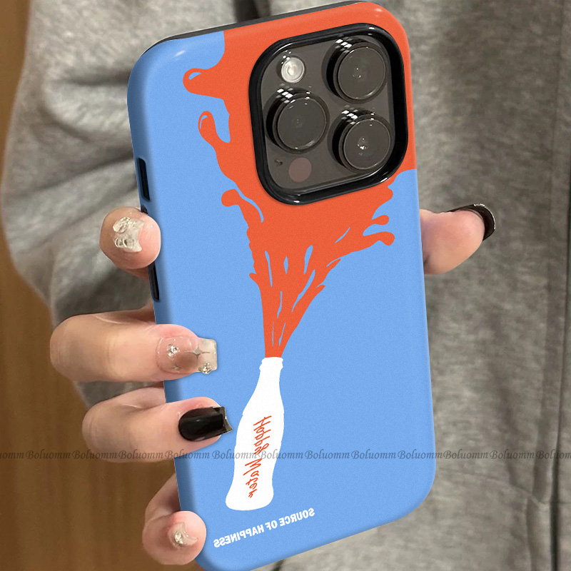 菲林适用于苹果17promax手机壳开盖饮料iphone12/13套硅胶14max全包防摔xs小众简约15plus网红新款女air潮牌6