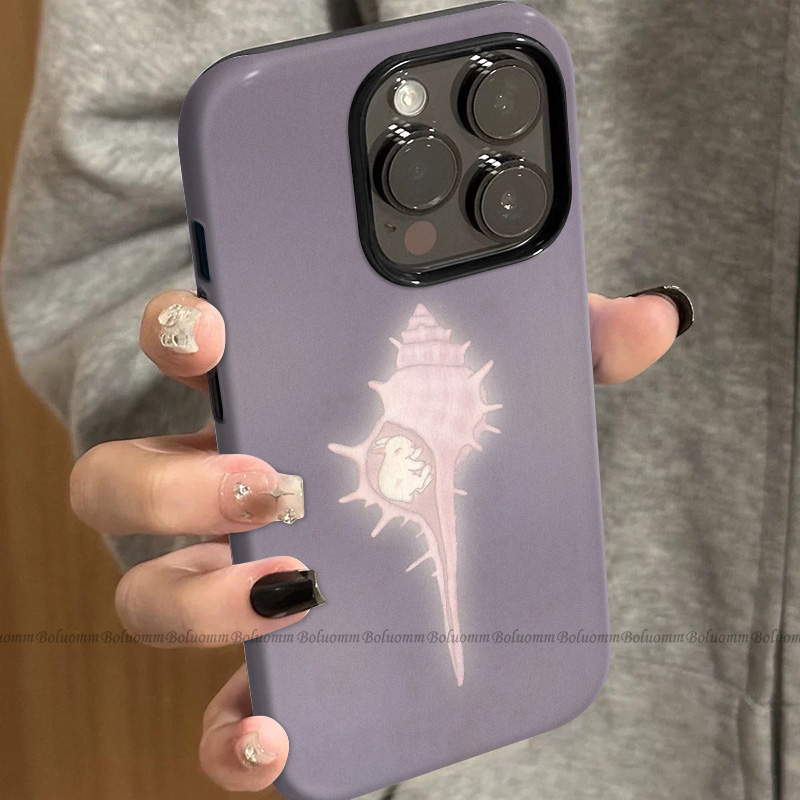 菲林适用于苹果17promax手机壳海螺兔子iphone12/13套硅胶14max全包防摔xs复古日韩15plus网红新款女air潮牌6