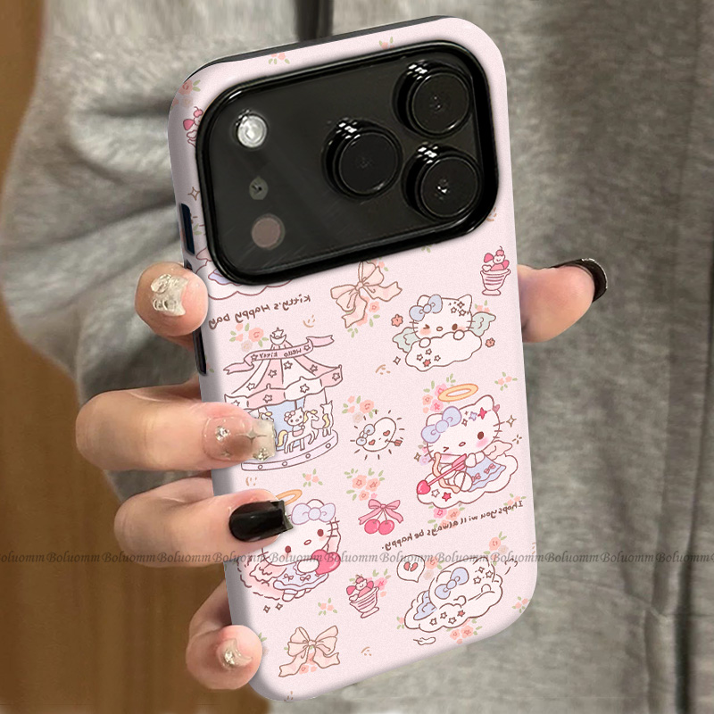 菲林适用于苹果17promax手机壳木马凯蒂iphone12/13套硅胶14max全包防摔xs卡通日韩15plus网红新款女air潮牌6