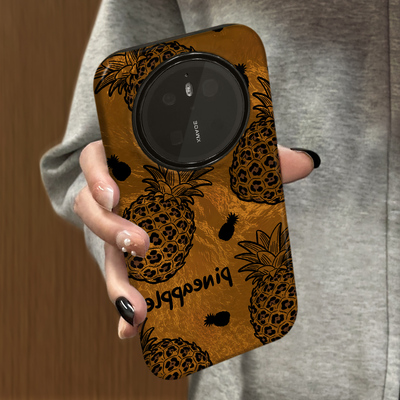 豹纹菠萝适用华为mate80pro手机壳huaweimate70pro新款50高级防摔mate40套磨砂简约mate60可爱韩系30菲林防摔