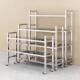 不锈钢厨房调料置物架落地多层带轮家用书架收纳架客厅窄缝储物架