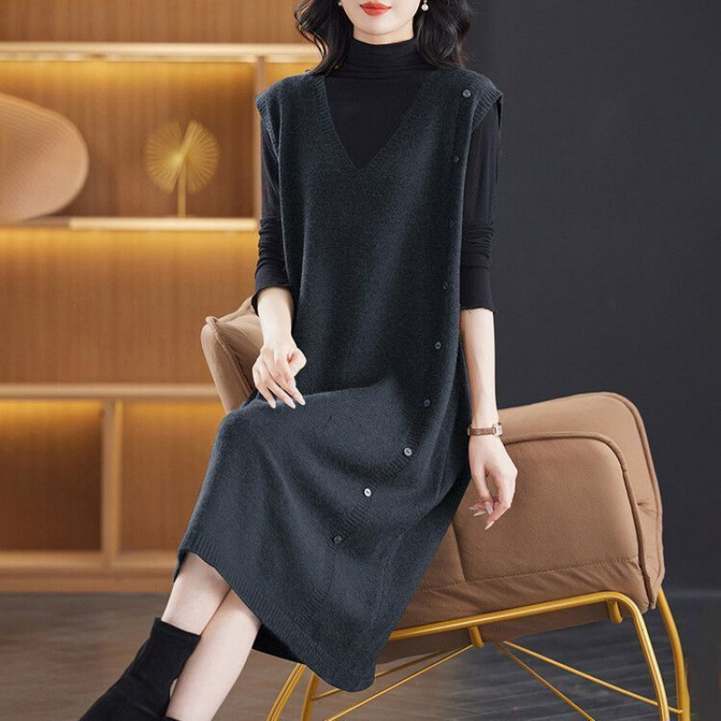 妈妈秋装针织裙253366