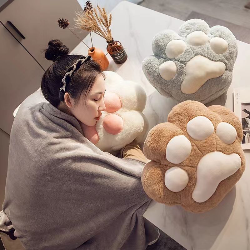 德国品质猫抓抱枕毯子两用办公室午睡神器暖手枕头汽车空调毯子二