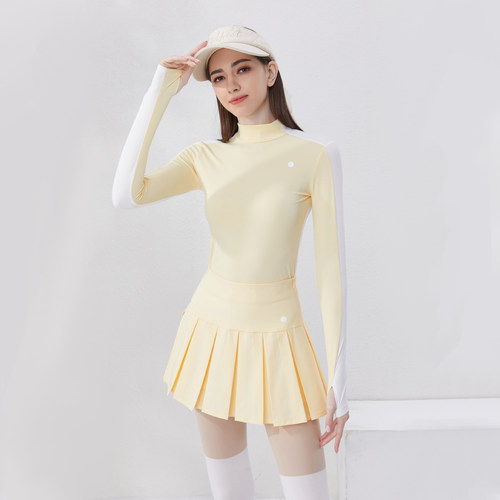 夏季高尔夫女装冰丝上衣裙子