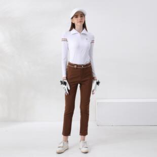 正品高尔夫女装长袖运动短裙子网球瑜伽冰丝上衣裙子golf套装裤子