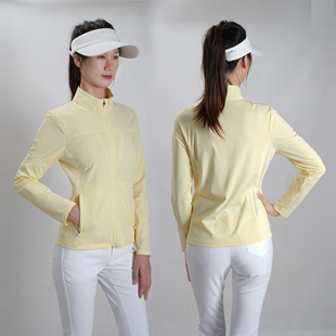 女装风衣高尔夫女士长袖T恤春秋运动款百搭修身透气速干女装外套