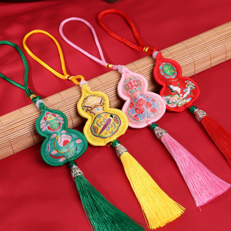 新款葫芦挂件香囊刺绣小香包古风
